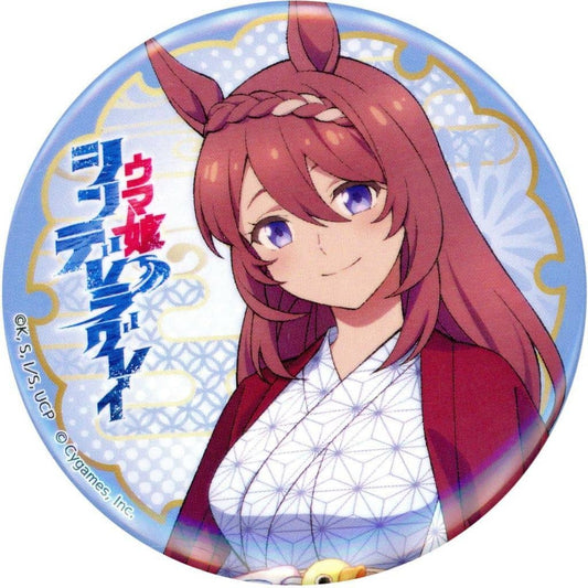Super Creek Trading Tin Badge (57mm) - Umamusume: Cinderella Gray × RAKU SPA Kasamatsu Collaboration (GK Marketing)