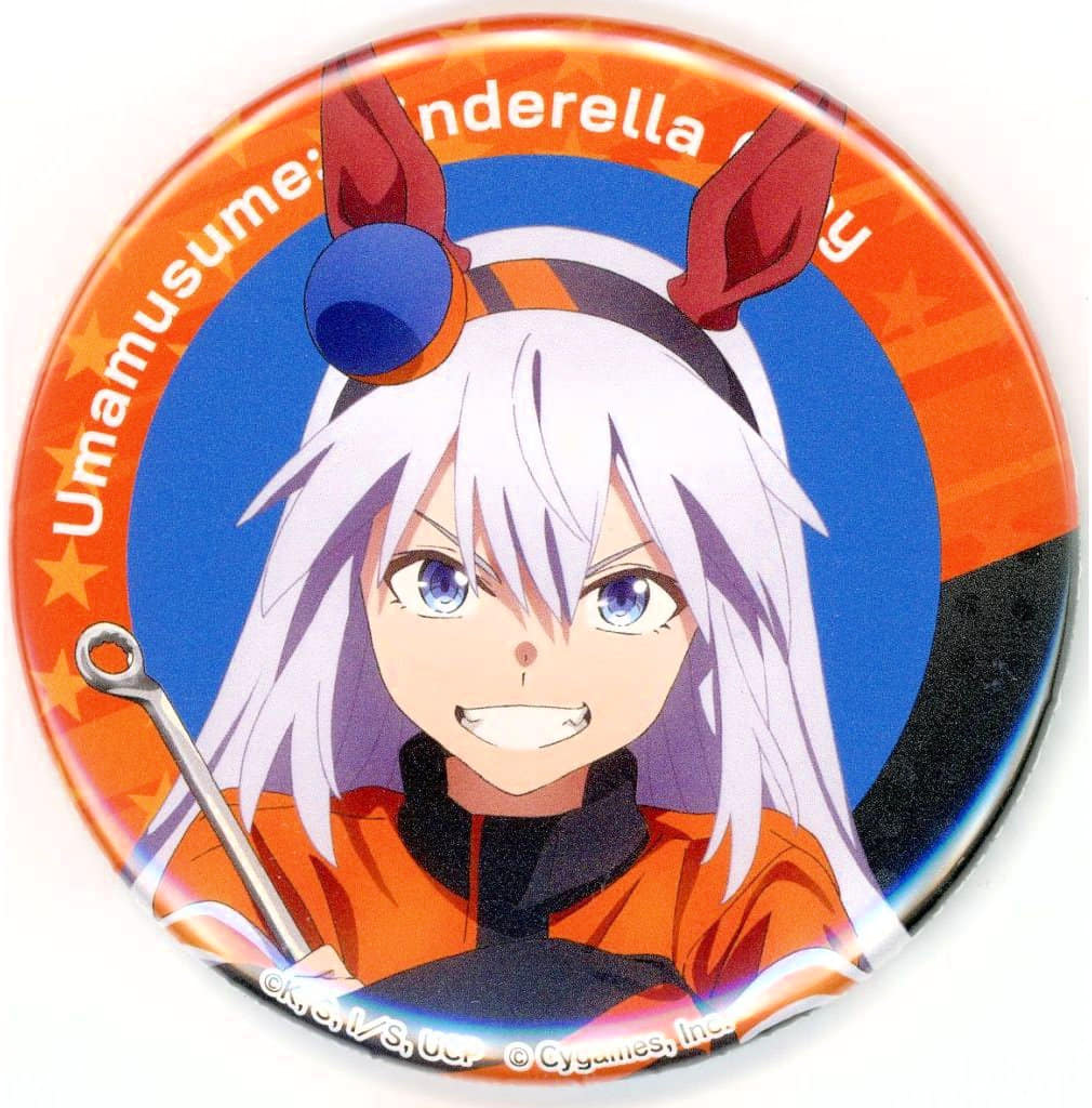 Tamamo Cross Trading Can Badge - Umamusume: Cinderella Gray × AUTOBACS Trading Tin Badge Vol.1 - 56mm (WIZARD)