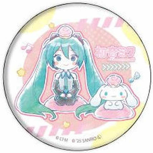 Hatsune Miku × Cinnamoroll Hologram Can Badge 57mm - Collaboration Illustration 02 (A3, Pre-owned)