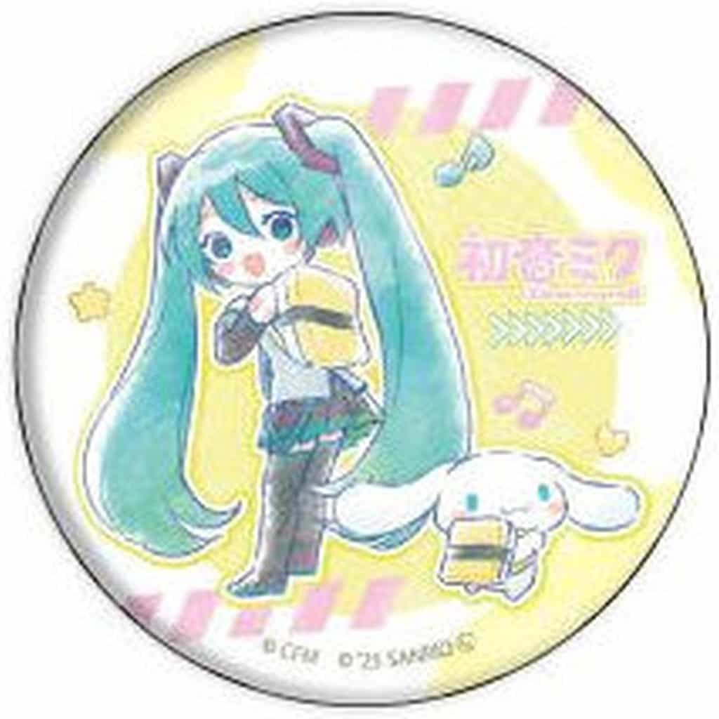 Hatsune Miku × Cinnamoroll Holographic Can Badge 57mm - Collaboration Illustration 02 (A3, Used)