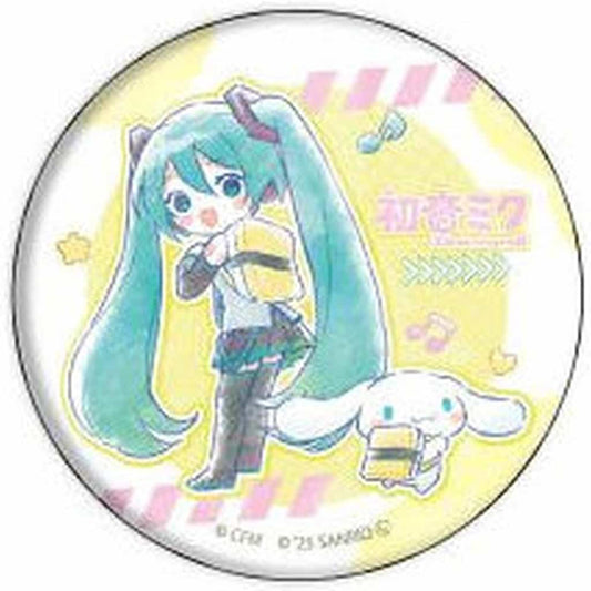 Hatsune Miku × Cinnamoroll Holographic Can Badge 57mm - Collaboration Illustration 02 (A3, Used)