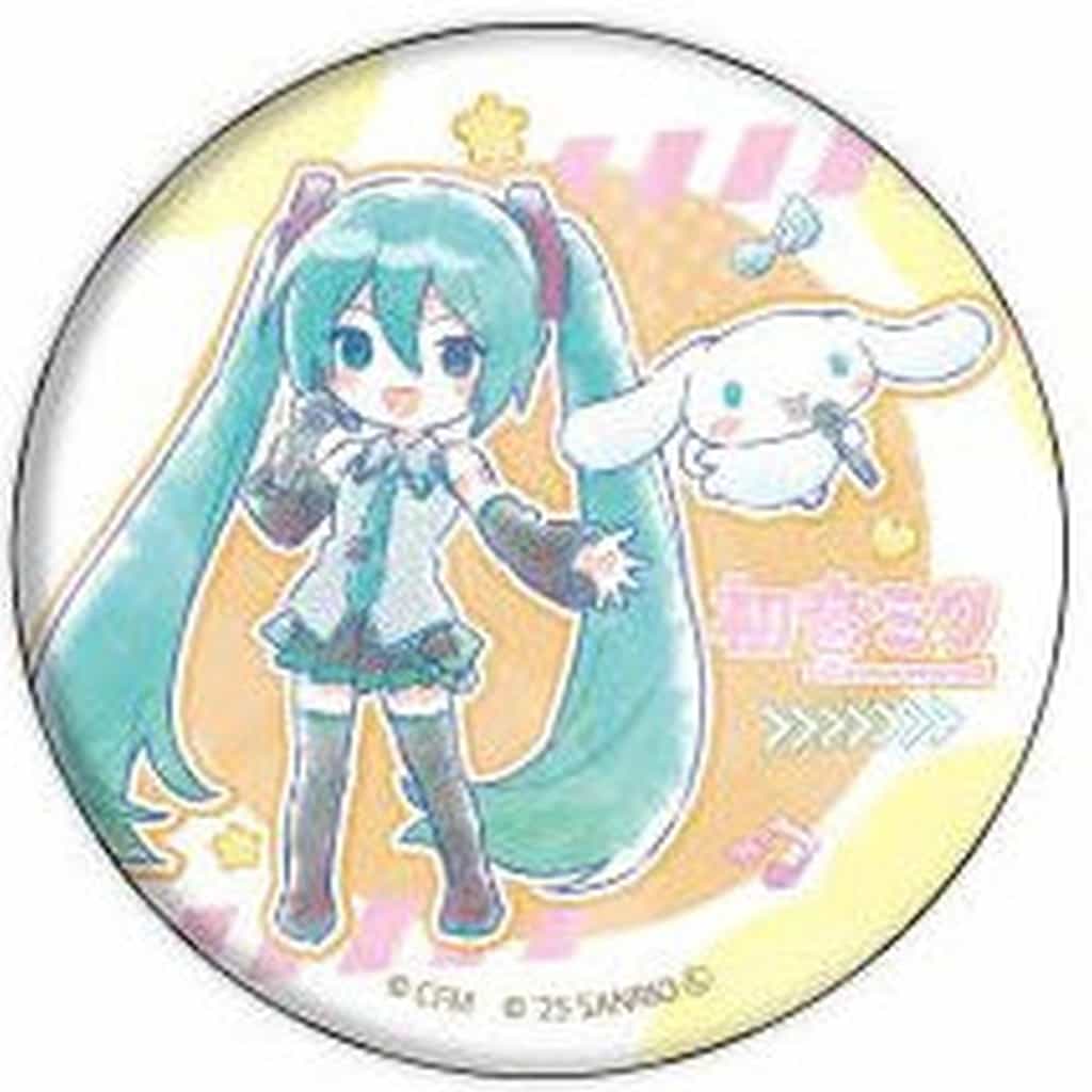 Hatsune Miku × Cinnamoroll Hologram Can Badge 57mm — Collaboration Illustration 02 (A3, Pre-owned)