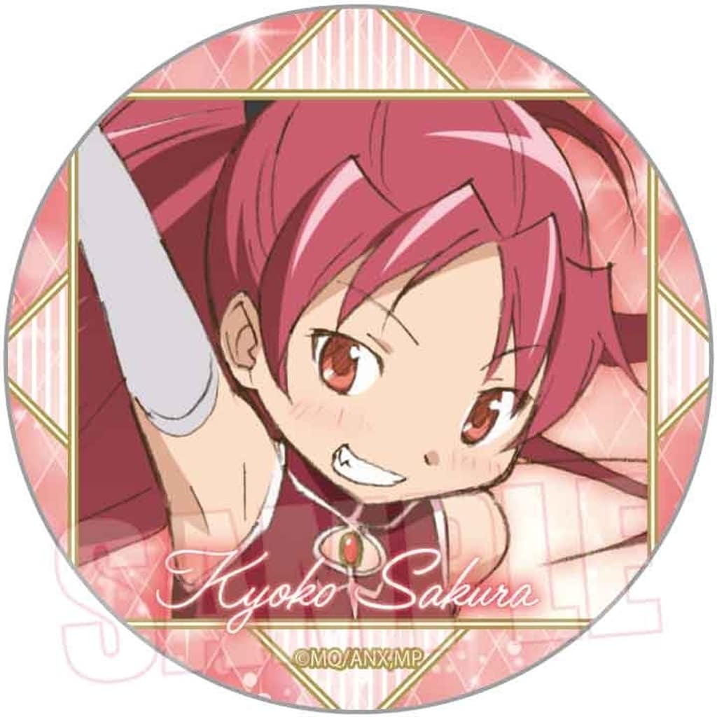 Kyoko Sakura Trading Tin Badge - Puella Magi Madoka Magica Movie Rebellion - Approx. 57 x 57 mm - Bellhouse (Pre-owned)