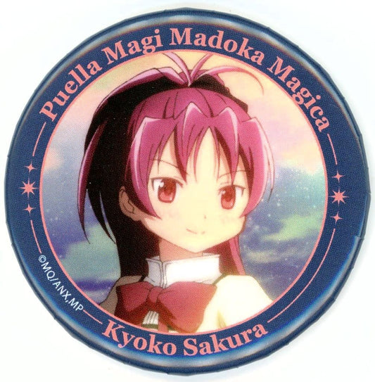 Kyoko Sakura (School Uniform) Can Badge - Karaoke Manekineko × Puella Magi Madoka Magica Movie Collaboration - Approx. 56 mm - Koshidaka