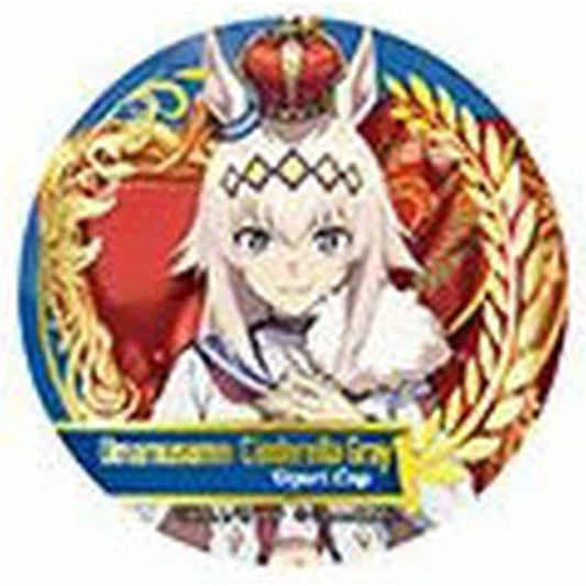 Oguri Cap Foil Can Badge (With Logo) - Umamusume: Cinderella Gray Foil Can Badge Collection ~CHAMPIONS~ (Ensky, ~68×27mm, Used)