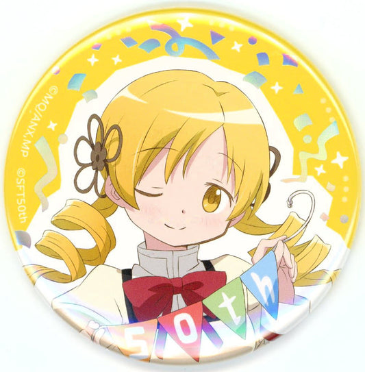 Mami Tomoe Foil-Stamped Random Can Badge - Puella Magi Madoka Magica - Shaft 50th Event (Approx. 57 mm, Pre-owned)