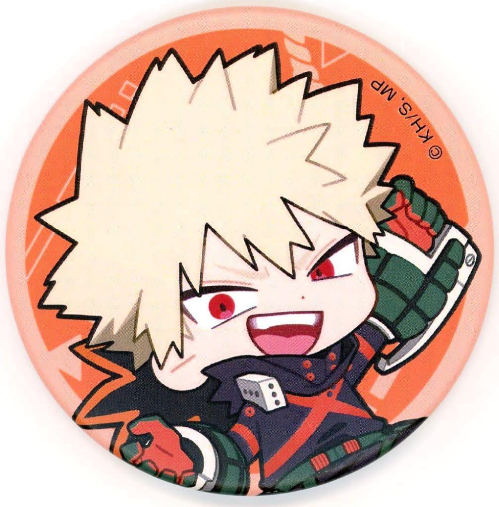 Katsuki Bakugo My Hero Academia Mini Character Can Badge