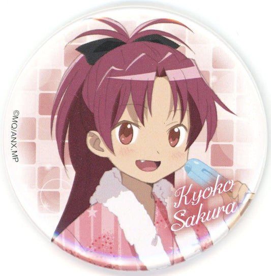 Kyoko Sakura Trading Can Badge - Puella Magi Madoka Magica × RAKU SPA Collaboration - Approx. 57 mm - GK Marketing