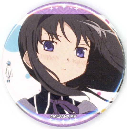 Homura Akemi Scene Photo Can Badge B Prize - Puella Magi Madoka Magica Character Pop Store Atre Akihabara Mini Game Approx. 56 mm (Bandai Namco Experience)