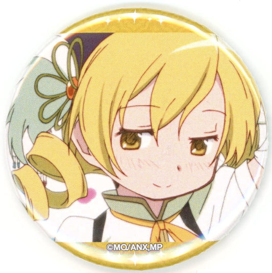Mami Tomoe (Magical Girl Outfit) Scene Photo Can Badge - Puella Magi Madoka Magica Character Pop Store Atre Akihabara Mini-Game Homura vs Mami Ballistic Lottery B Prize - Approx. 56 mm - Bandai Namco Experience (Pre-owned)