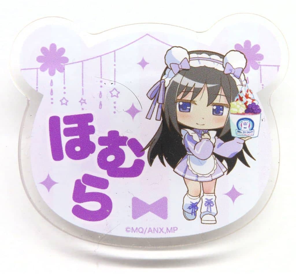 Homura Akemi Trading Name Badge - Puella Magi Madoka Magica x Roll Ice Cream Factory Collaboration - Approx. 60 x 50 mm (Pre-owned) Trend Factory
