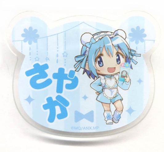 Sayaka Miki Trading Name Badge - Puella Magi Madoka Magica × Roll Ice Cream Factory Collaboration - Approx. 60 x 50 mm (Pre-owned)
