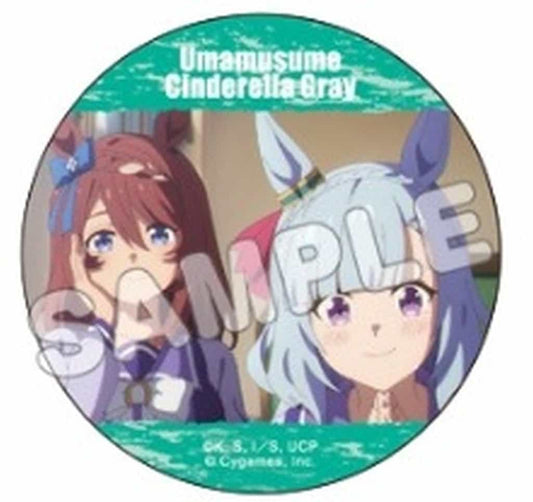 Super Creek & Mejiro Aldan Trading Scene Photo Can Badge - Umamusume: Cinderella Gray - 57mm (TBS Growdia)