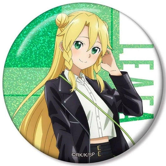 Leafa Approx. 75 mm Hologram Can Badge, Rider Jacket Ver.
