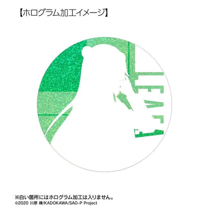Leafa Approx. 75 mm Hologram Can Badge, Rider Jacket Ver.