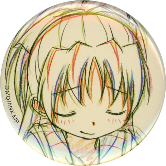 Kyoko Sakura Closed-Eyes Can Badge - Shaft 50th Anniversary Random Illustration "Expressions" Collection - Puella Magi Madoka Magica - Approx. 57 mm (Pre-owned)