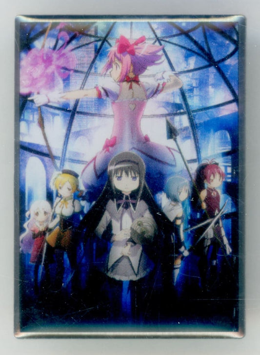 Madoka Kaname & Homura Akemi Key Visual Pin - Puella Magi Madoka Magica Shaft 50th Anniversary Exhibition Goods - Sony Music Solutions - Approx. 40 x 28.6 mm (Pre-owned)