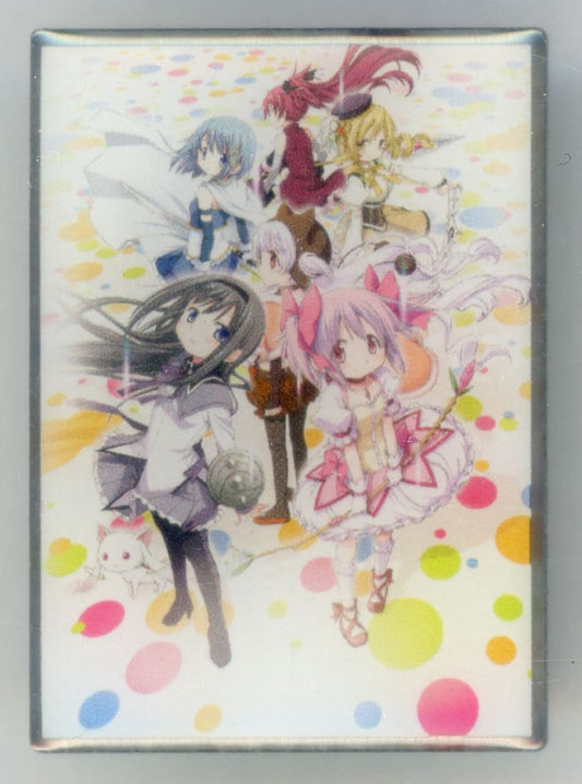 Ensemble Key Visual Pin (Center Nagisa) - Puella Magi Madoka Magica - SHAFT 50th Anniversary Exhibition Goods - Sony Music Solutions - Approx. 40 x 28.6 mm - Pre-owned