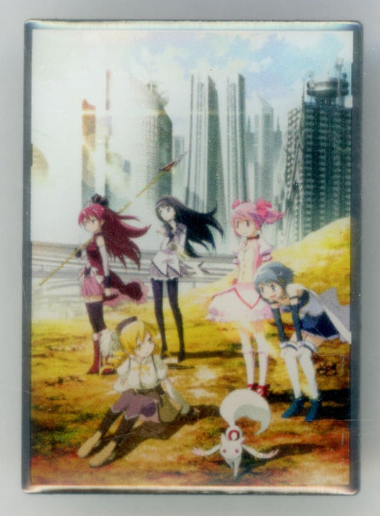 Group Key Visual Pin - Puella Magi Madoka Magica Movie [Part 1] Beginnings - Shaft 50th Anniversary Exhibition - Approx. 40 x 28.6 mm (Pre-owned)