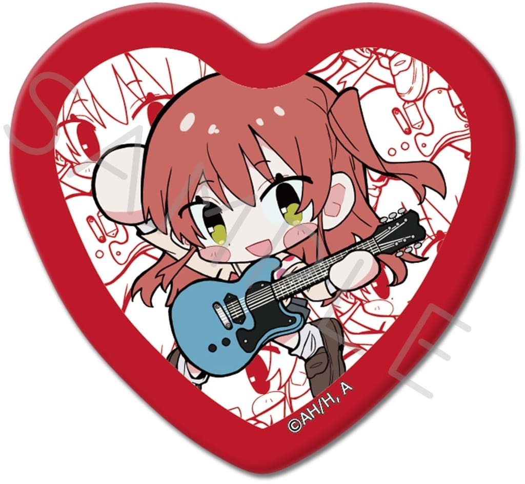 Ikuyo Kita Heart-Shaped Can Badge Bocchi the Rock! 4th Edition