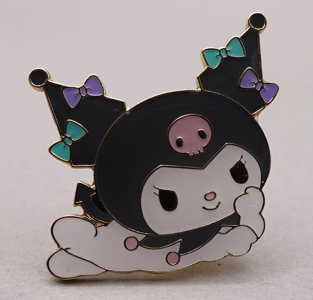 Kuromi Sanrio Pin Badge, Approx. 2.5 cm