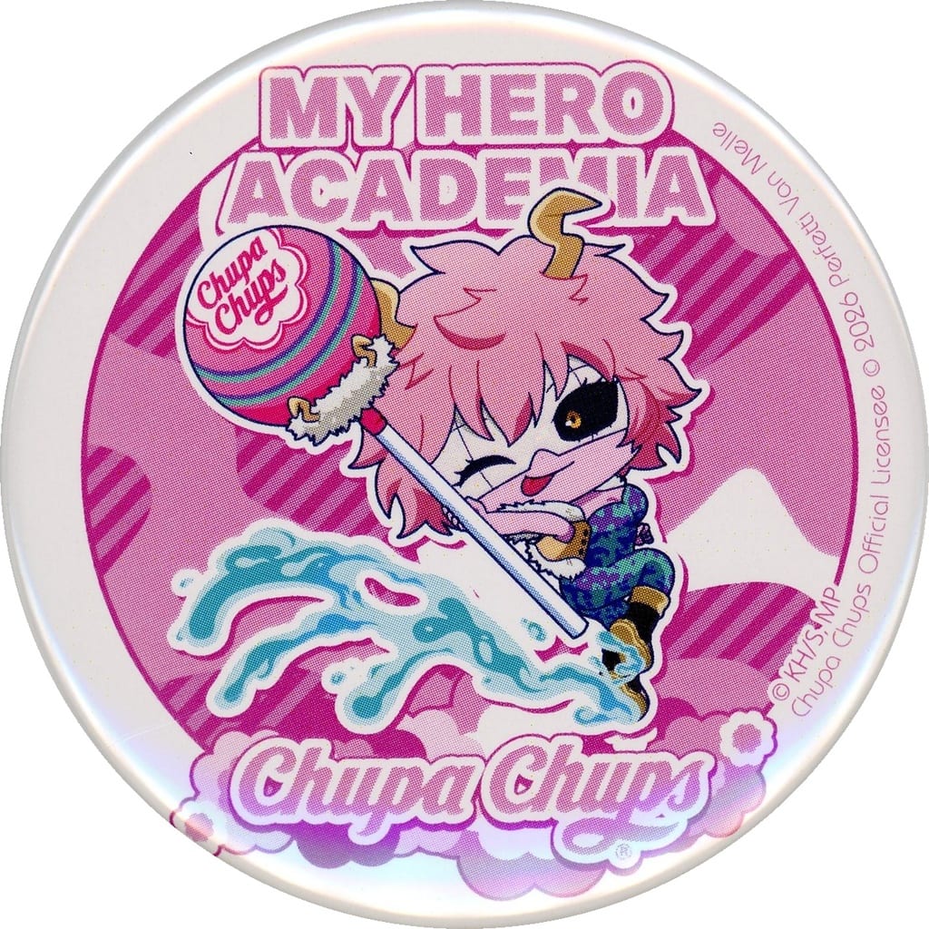 Mina Ashido My Hero Academia x Chupa Chups Can Badge 01