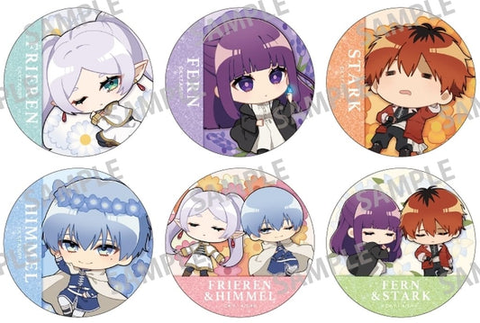Frieren Drawing Glitter Tin Badge Complete 6-Piece Set