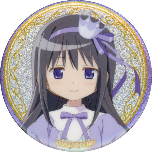 Homura Akemi Glitter Can Badge - Puella Magi Madoka Magica Movie Walpurgisnacht × Lawson Campaign Lawson Group Limited (Legs) - Approx. 56 mm