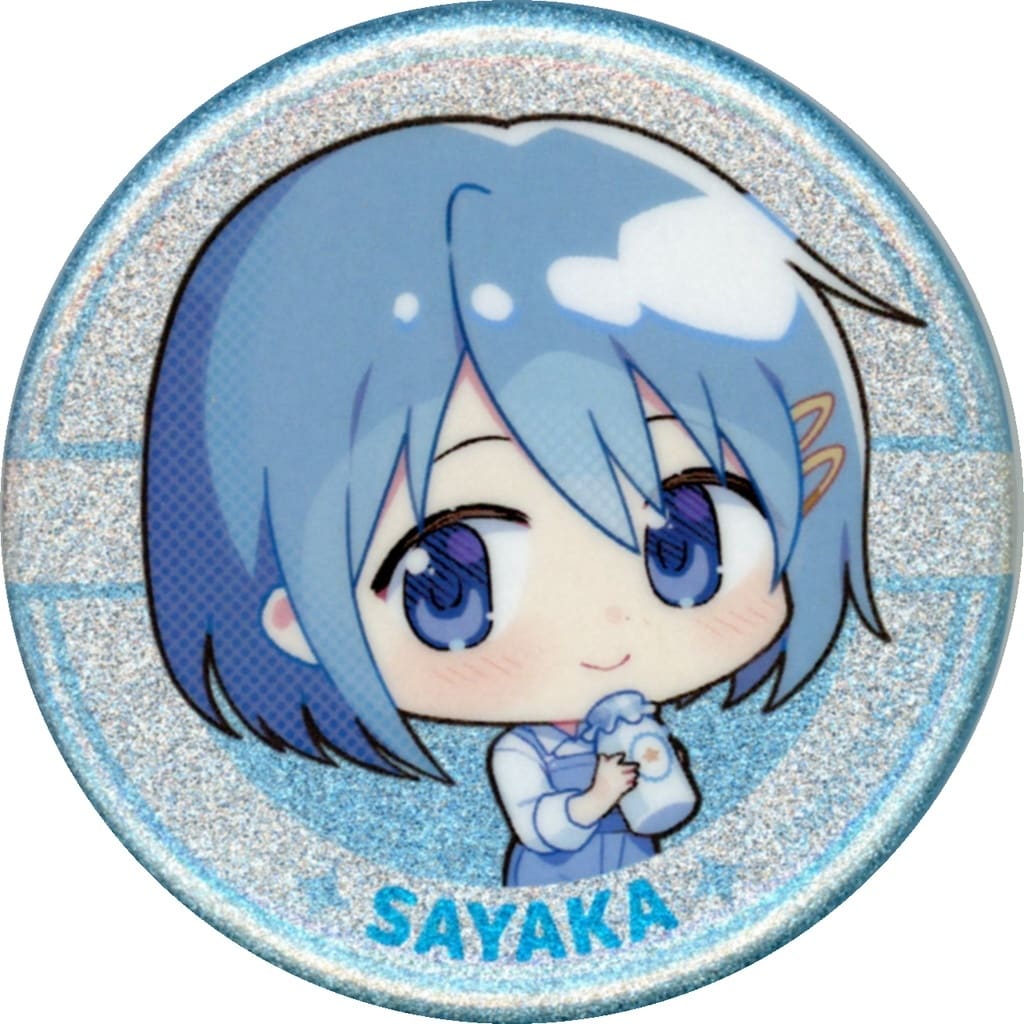 Sayaka Miki Glitter Can Badge - Puella Magi Madoka Magica Movie Walpurgisnacht × Lawson Campaign - Lawson Group Limited (Legs) - Approx. 56 mm - Pre-owned