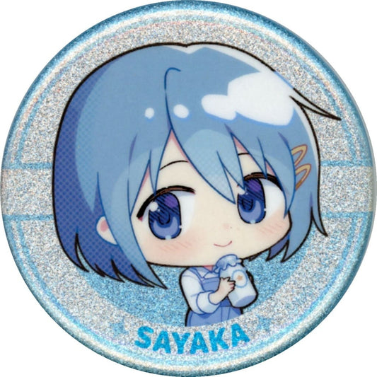 Sayaka Miki Glitter Can Badge - Puella Magi Madoka Magica Movie Walpurgisnacht × Lawson Campaign - Lawson Group Limited (Legs) - Approx. 56 mm - Pre-owned