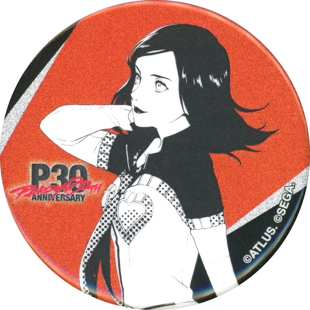 Persona 2: Eternal Punishment Protagonist Bust-Up Glitter Can Badge