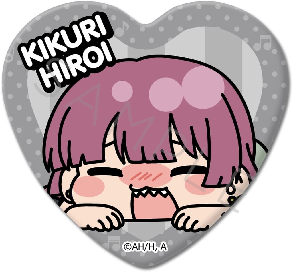Hiroi Kikuri Heart-Shaped Can Badge BOCCHI THE ROCK! 5th