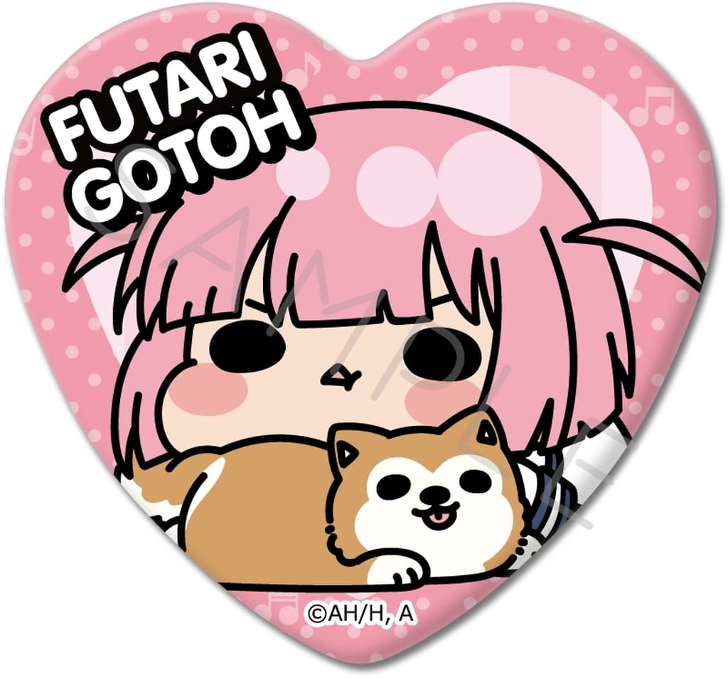 Bocchi the Rock! Futari Gotoh Heart-Shaped Tin Badge