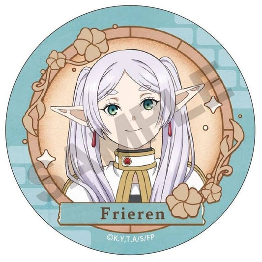 Frieren Anime Trading Can Badge Smiling Design Approx. 56 mm by CRUX
