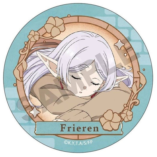 Sleeping Design Trading Can Badge from Frieren Anime, Approx. 56 mm, Crux