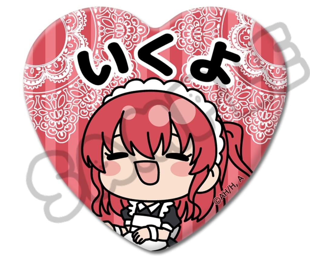 Ikuyo Kita 6th Edition Heart-Shaped Can Badge