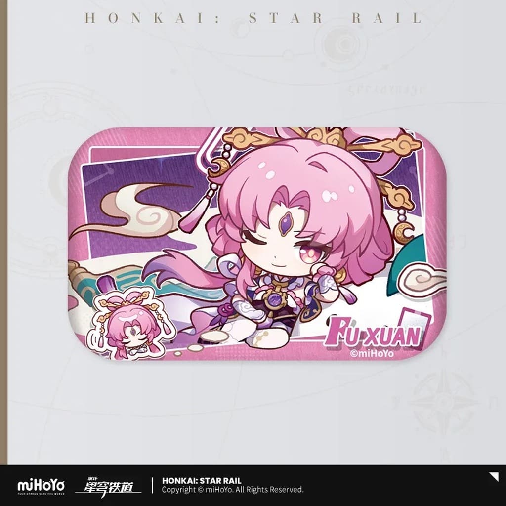 Fu Xuan Pam's Memorial Book Series Can Badge - Honkai: Star Rail