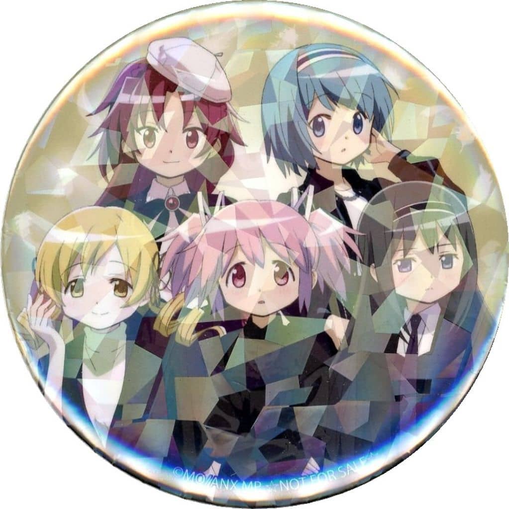 Ensemble Hologram Can Badge - Puella Magi Madoka Magica Movie Rebellion Stamp Rally Bonus (Approx. 5.6 cm, Pre-owned)