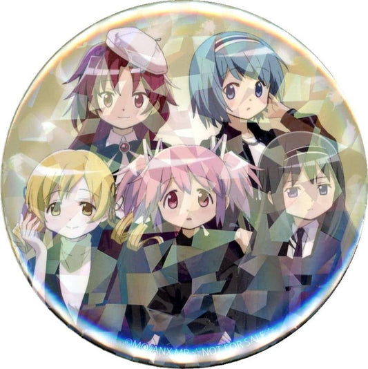 Ensemble Hologram Can Badge - Puella Magi Madoka Magica Movie Rebellion Stamp Rally Bonus (Approx. 5.6 cm, Pre-owned)