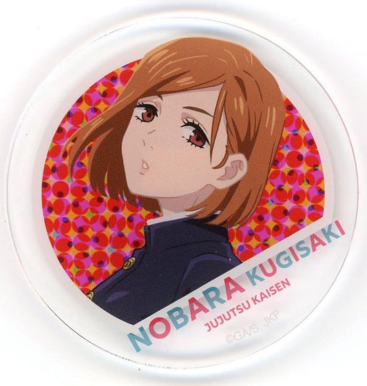 Nobara Kugisaki Acrylic Badge - Jujutsu Kaisen 5th Anniversary SPECIAL POPUP st baseyard tokyo Visual Series A - Approx. 65 mm (Pre-owned, Pal)
