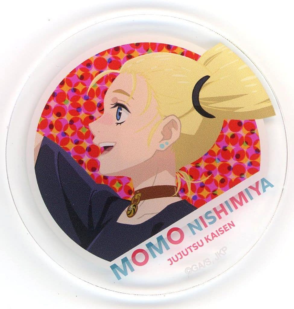 Momo Nishimiya Trading Acrylic Badge A - Jujutsu Kaisen 5th Anniversary SPECIAL POPUP st baseyard tokyo - Approx. 65 mm (Pal)