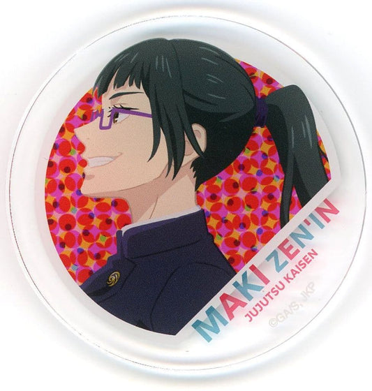 Maki Zen'in Trading Acrylic Badge - Jujutsu Kaisen 5th Anniversary SPECIAL POPUP st baseyard tokyo Visual Vol.Approx. 65 mm (Pal) Pre-owned