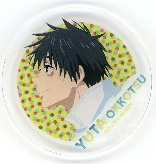 Yuta Okkotsu Trading Acrylic Badge - Jujutsu Kaisen 5th Anniversary SPECIAL POPUP st baseyard tokyo Visual Vol.2 - Approx. 65 mm (Pal)