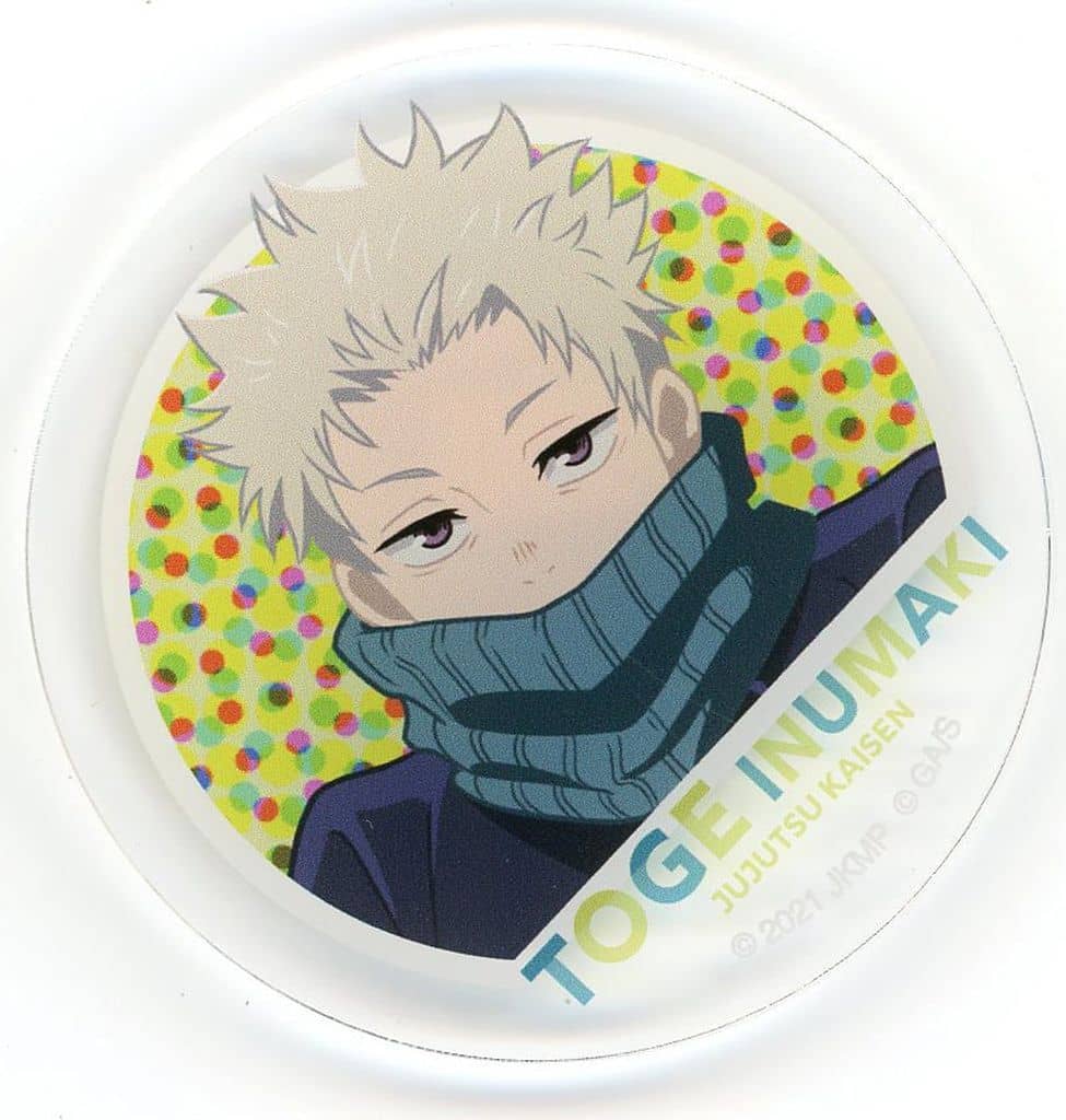 Toge Inumaki Trading Acrylic Badge - Jujutsu Kaisen 5th Anniversary SPECIAL POPUP st baseyard tokyo Visual Vol.2 - Approx. 65 mm (Pal)