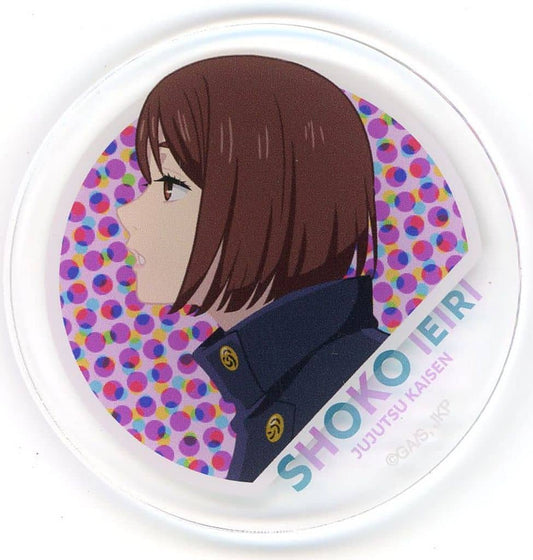 Shoko Ieiri Acrylic Trading Badge - Jujutsu Kaisen 5th Anniversary SPECIAL POPUP baseyard tokyo Visual Vol.2 - Approx. 65 mm (Pre-owned, Paru)