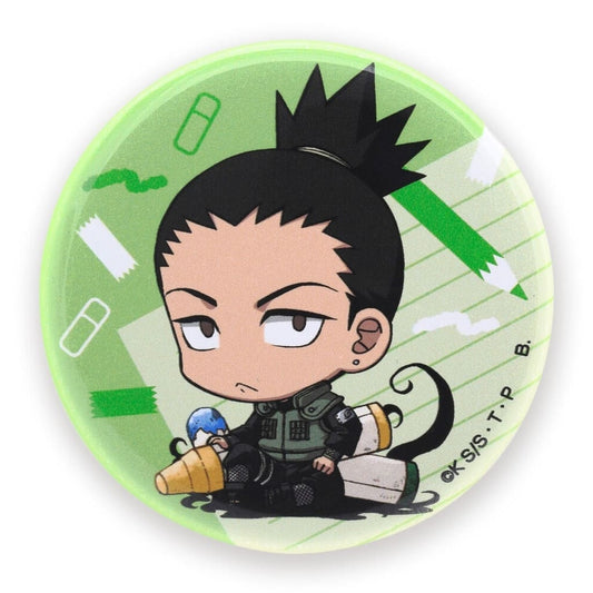 Shikamaru Nara Desk Land Adventure Can Badge - Naruto Shippuden