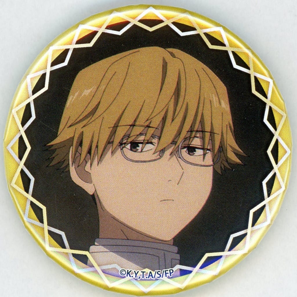 Diagonal Design Small Blessing Tin Badge, Frieren Anime, Fortune Box Edition, Approx. 56 mm, PROOF, Used