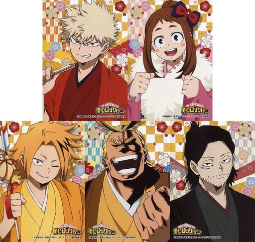 Raw Bromide Photo Card Set (5 Pieces) - Jump Festa 2019 - My Hero Academia