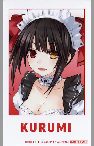Kurumi Tokisaki Mini Bromide Card - Date A Live 10th Anniversary Lottery Bonus (
