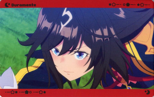 Duramente (Side Profile) Illustration Card — Umamusume Pretty Derby Season 3 × Atre Akihabara Shop Purchase Bonus (84×54mm, Pre-owned)